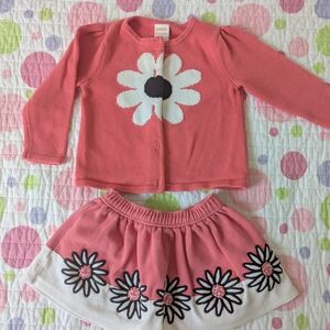 Gymboree Coral Heart Sweater